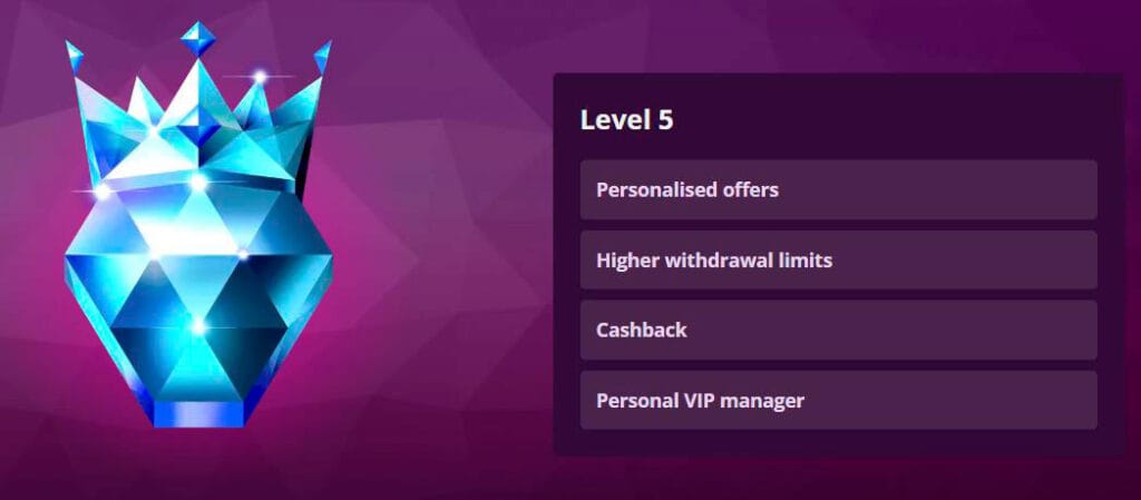 VIP 5 lvl malina casino