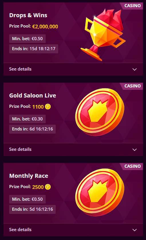tournaments malina casino